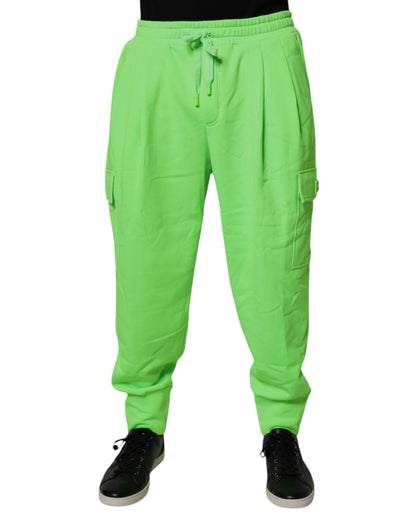 Dolce & Gabbana Neon Green Cargo Jogger Men Sweatpants Pants – IT52 | XL par Dolce & Gabbana | Disponible sur Sandy Store ByNet