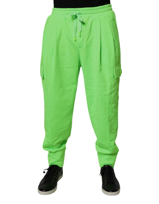 Dolce & Gabbana Neon Green Cargo Jogger Men Sweatpants Pants – IT52 | XL par Dolce & Gabbana | Disponible sur Sandy Store ByNet