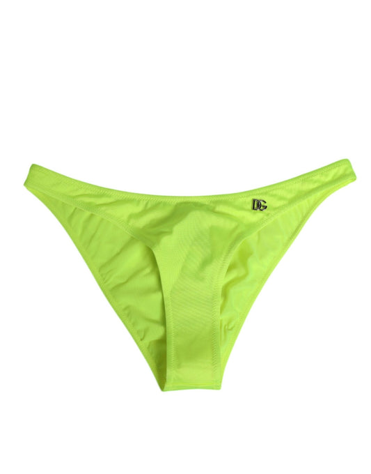 Dolce & Gabbana Neon Green DG Logo Swim Briefs Women Underwear – IT4 | L par Dolce & Gabbana | Disponible sur Sandy Store ByNet