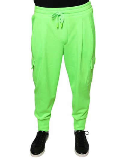 Dolce & Gabbana Neon Green Polyester Cargo Jogger Sweatpants Pants – IT48 | M par Dolce & Gabbana | Disponible sur Sandy Store ByNet