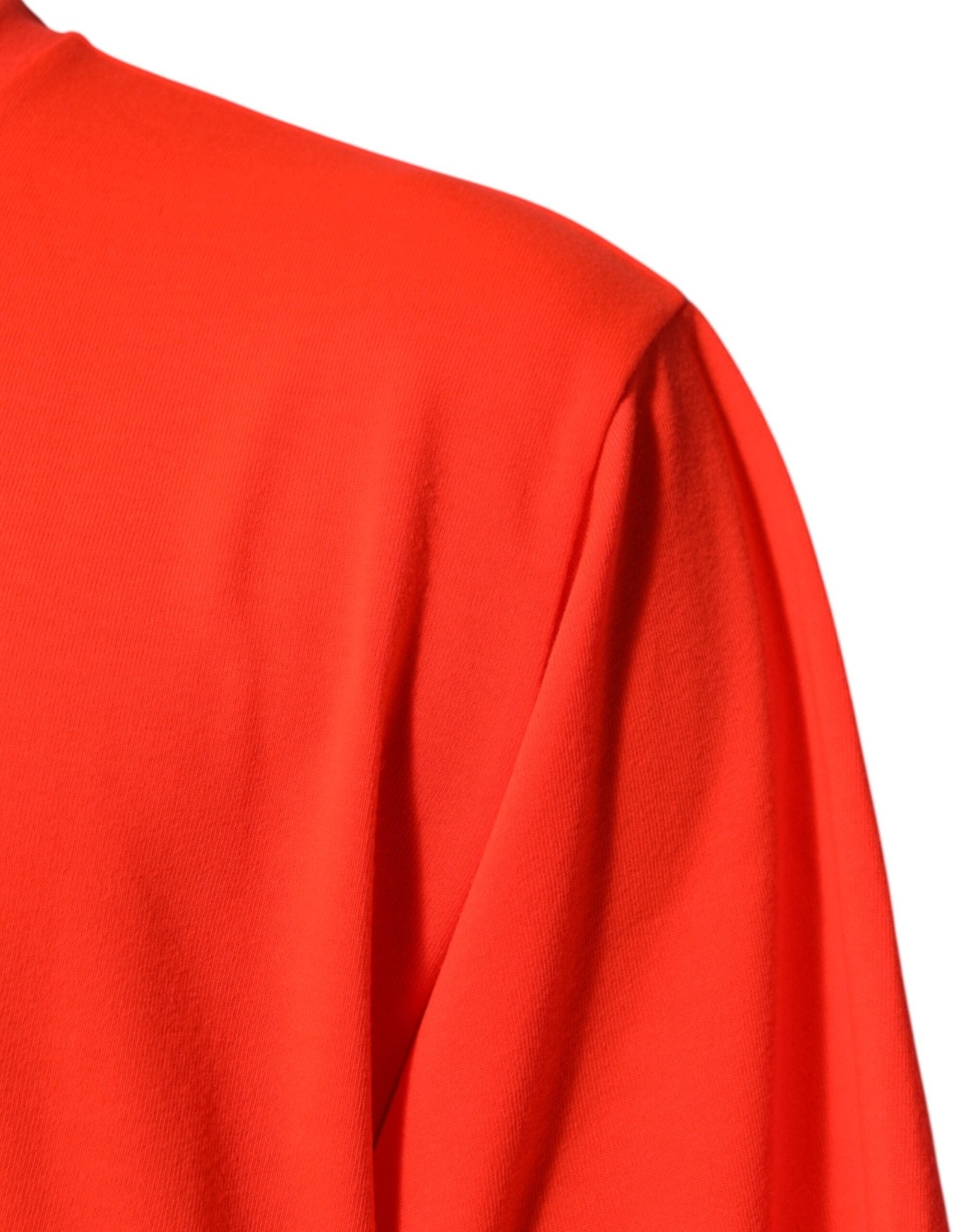 Dolce & Gabbana Neon Orange Polyester Men Crew Neck T-shirt – IT56 | XXL par Dolce & Gabbana | Disponible sur Sandy Store ByNet