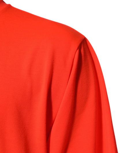 Dolce & Gabbana Neon Orange Polyester Men Crew Neck T-shirt – IT56 | XXL par Dolce & Gabbana | Disponible sur Sandy Store ByNet
