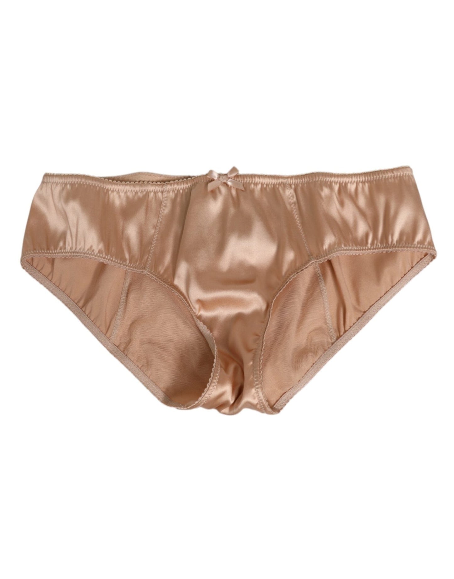 Dolce & Gabbana Nude Beige Silk Satin Stretch Bow Briefs Underwear – IT2 | S par Dolce & Gabbana | Disponible sur Sandy Store ByNet