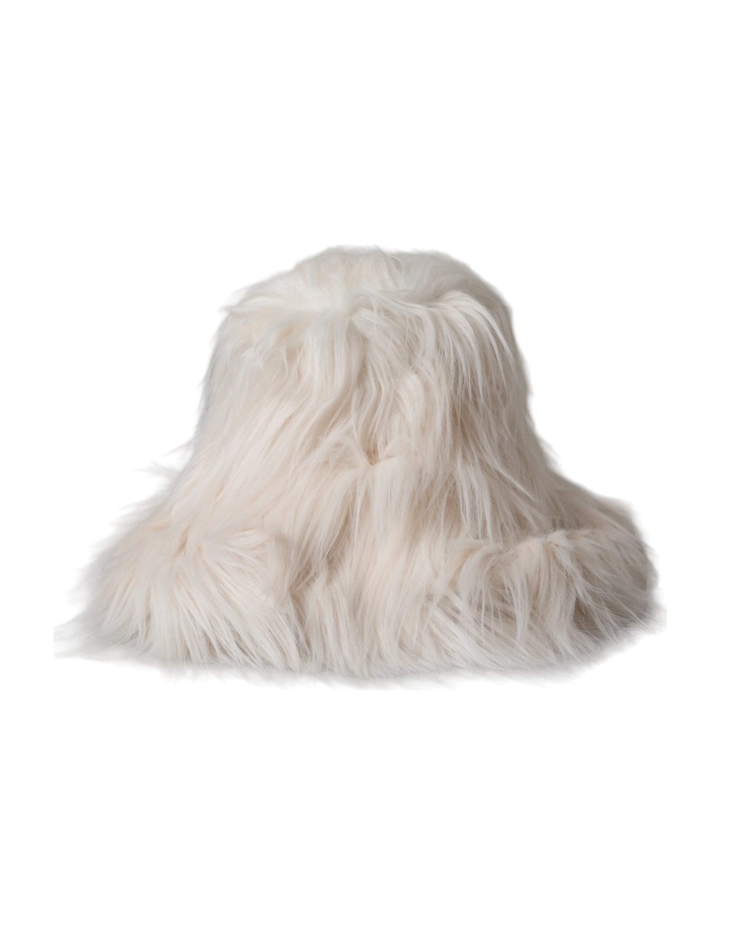 Dolce & Gabbana Off White Acrylic Fur Womens Bucket Hat – 57 cm|S par Dolce & Gabbana | Disponible sur Sandy Store ByNet