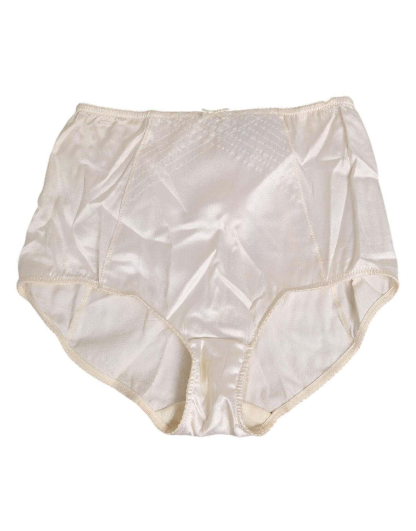 Dolce & Gabbana Off White Silk High Waist Girdle Panty Underwear – IT2 | S par Dolce & Gabbana | Disponible sur Sandy Store ByNet