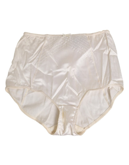 Dolce & Gabbana Off White Silk High Waist Girdle Panty Underwear – IT2 | S par Dolce & Gabbana | Disponible sur Sandy Store ByNet