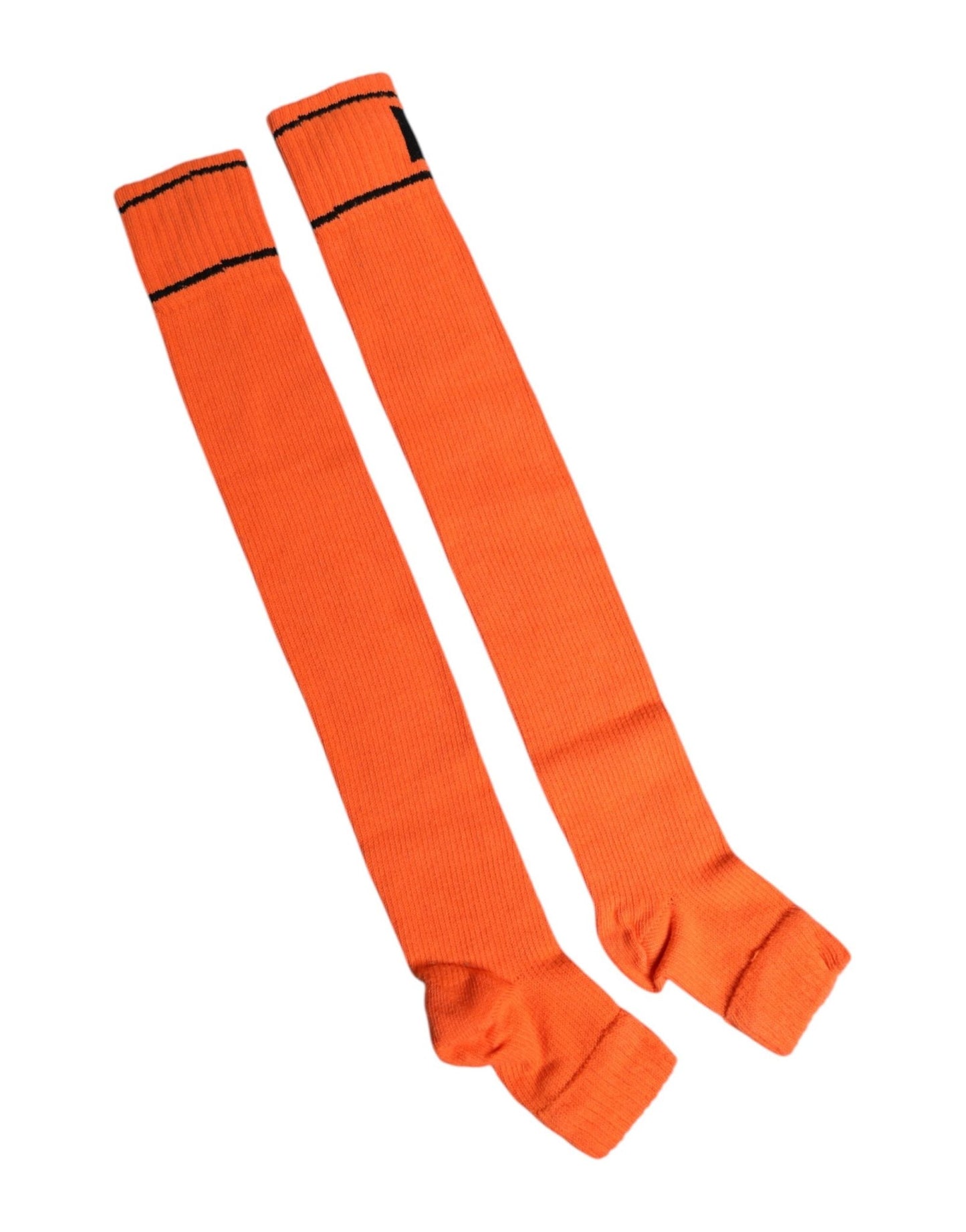 Dolce & Gabbana Orange Cotton DG Logo Print Open Toe Socks – par Dolce & Gabbana | Disponible sur Sandy Store ByNet