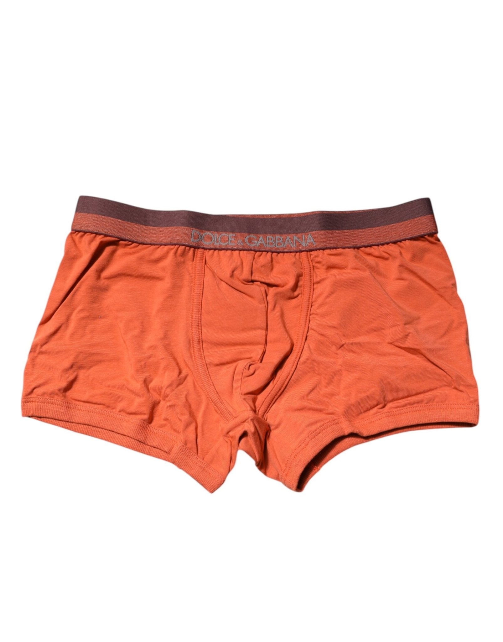 Dolce & Gabbana Orange Cotton Regular Boxer Brief Underwear – IT3 | XS par Dolce & Gabbana | Disponible sur Sandy Store ByNet