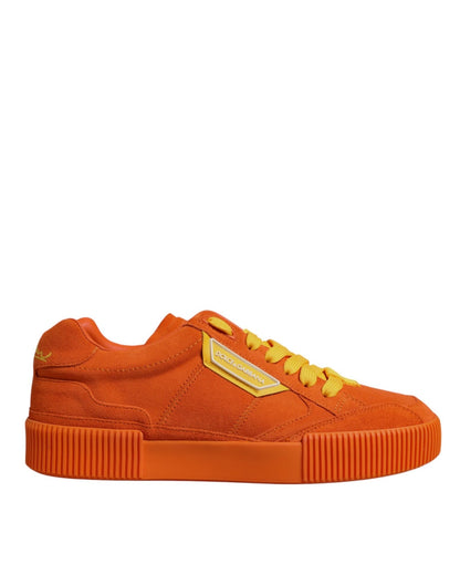 Dolce & Gabbana Orange Miami Leather Low Top Sneakers Shoes – EU40/US7 par Dolce & Gabbana | Disponible sur Sandy Store ByNet