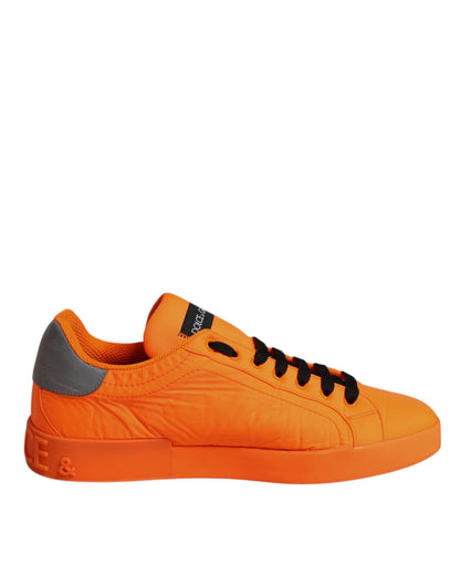 Dolce & Gabbana Orange Portofino Logo Tape Men Sneakers Shoes – EU42.5/US9 par Dolce & Gabbana | Disponible sur Sandy Store ByNet