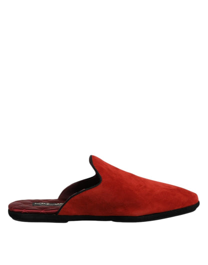 Dolce & Gabbana Orange Suede Slides Flat Slipper Shoes – EU40/US7 par Dolce & Gabbana | Disponible sur Sandy Store ByNet