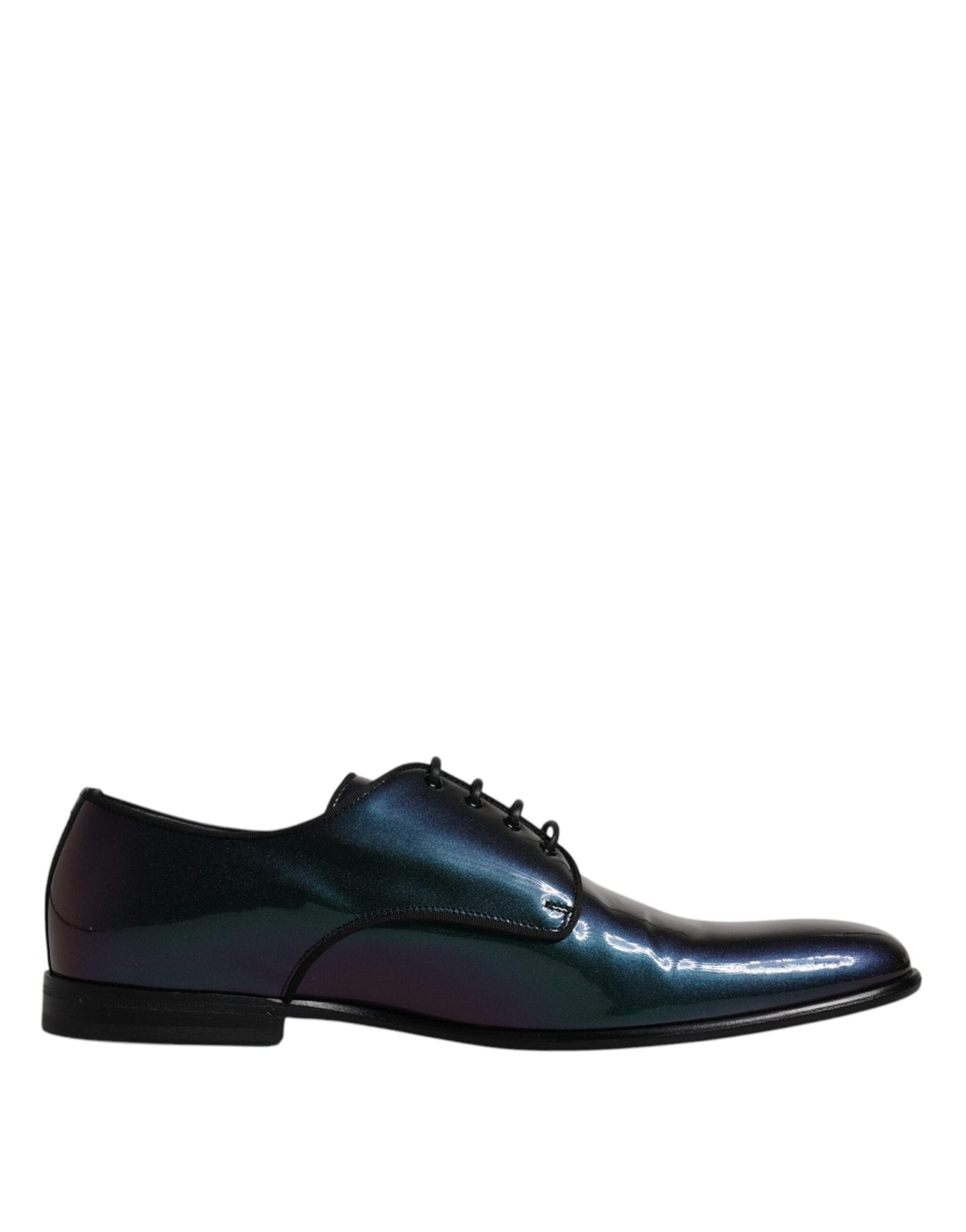 Dolce & Gabbana Peacock Patent Leather Derby Men Dress Shoes - Sandy Store ByNet