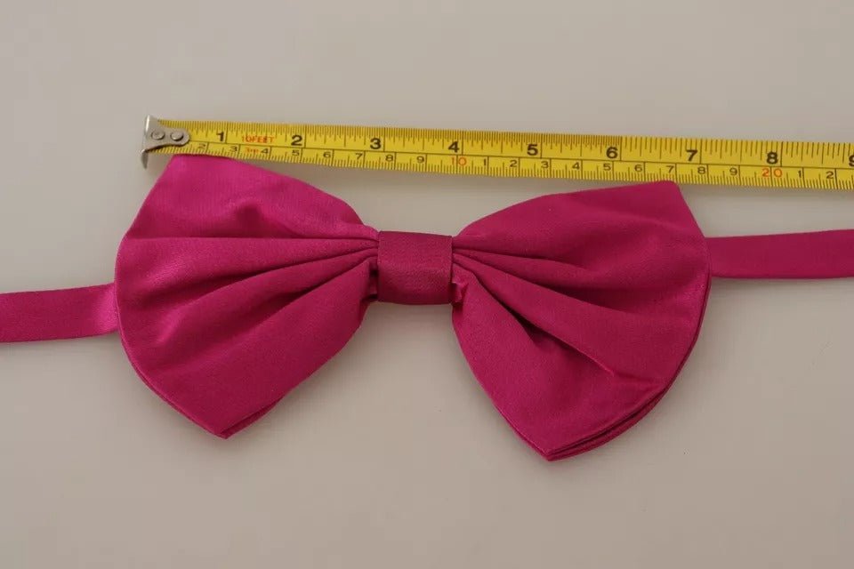 Dolce & Gabbana Pink 100% Silk Adjustable Neck Bow Tie Men – par Dolce & Gabbana | Disponible sur Sandy Store ByNet