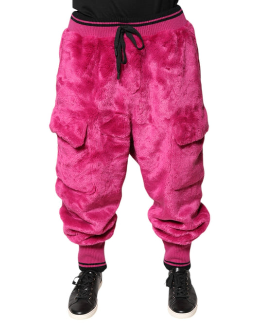Dolce & Gabbana Pink Acrylic Cargo Jogging Sweatpants Pants – IT56 | XXL par Dolce & Gabbana | Disponible sur Sandy Store ByNet