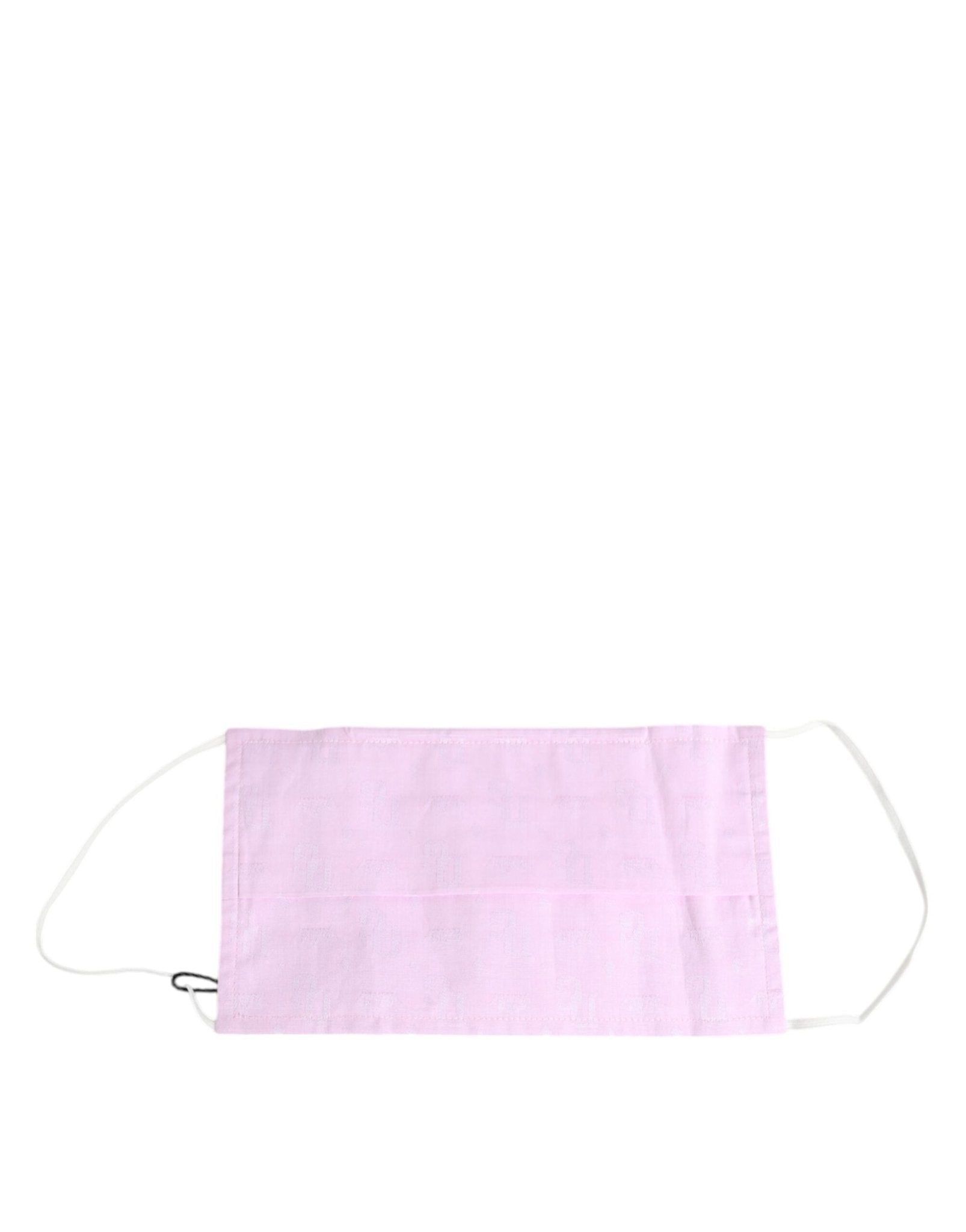 Dolce & Gabbana Pink Cotton Logo Elastic Ear Strap Face Mask – par Dolce & Gabbana | Disponible sur Sandy Store ByNet
