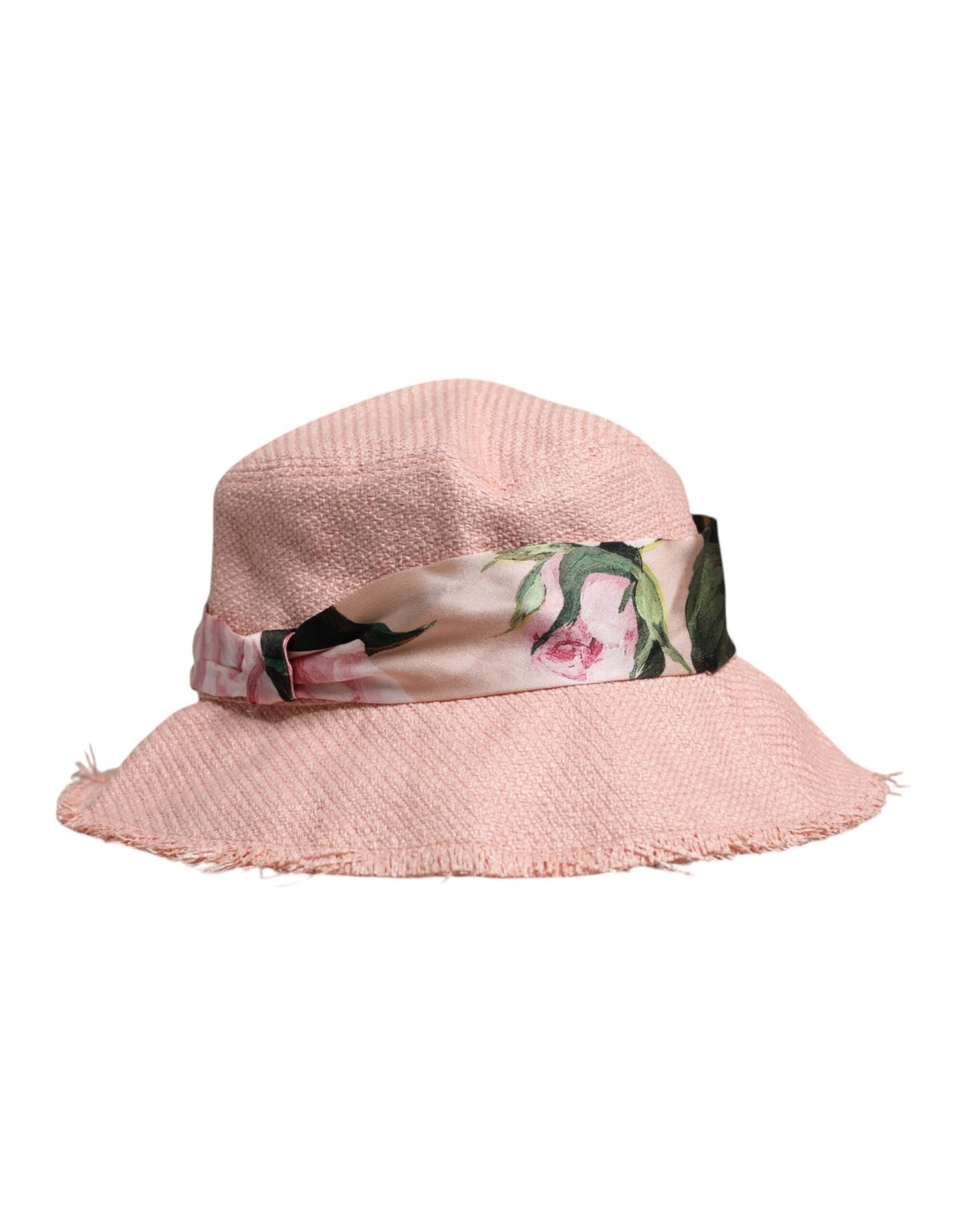 Dolce & Gabbana Pink Cotton Wide Brim Bucket Hat - Sandy Store ByNet