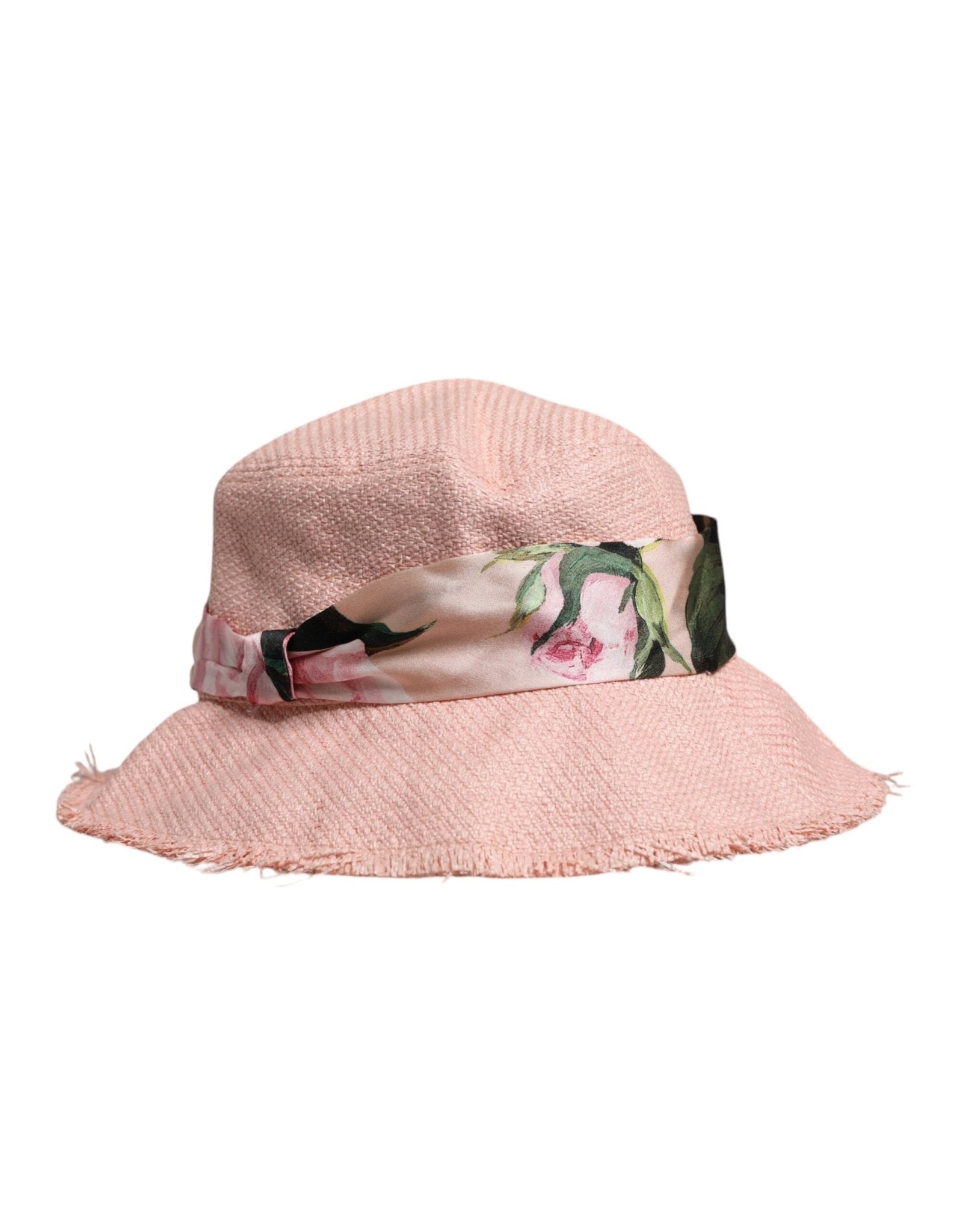 Dolce & Gabbana Pink Cotton Wide Brim Bucket Hat - Sandy Store ByNet