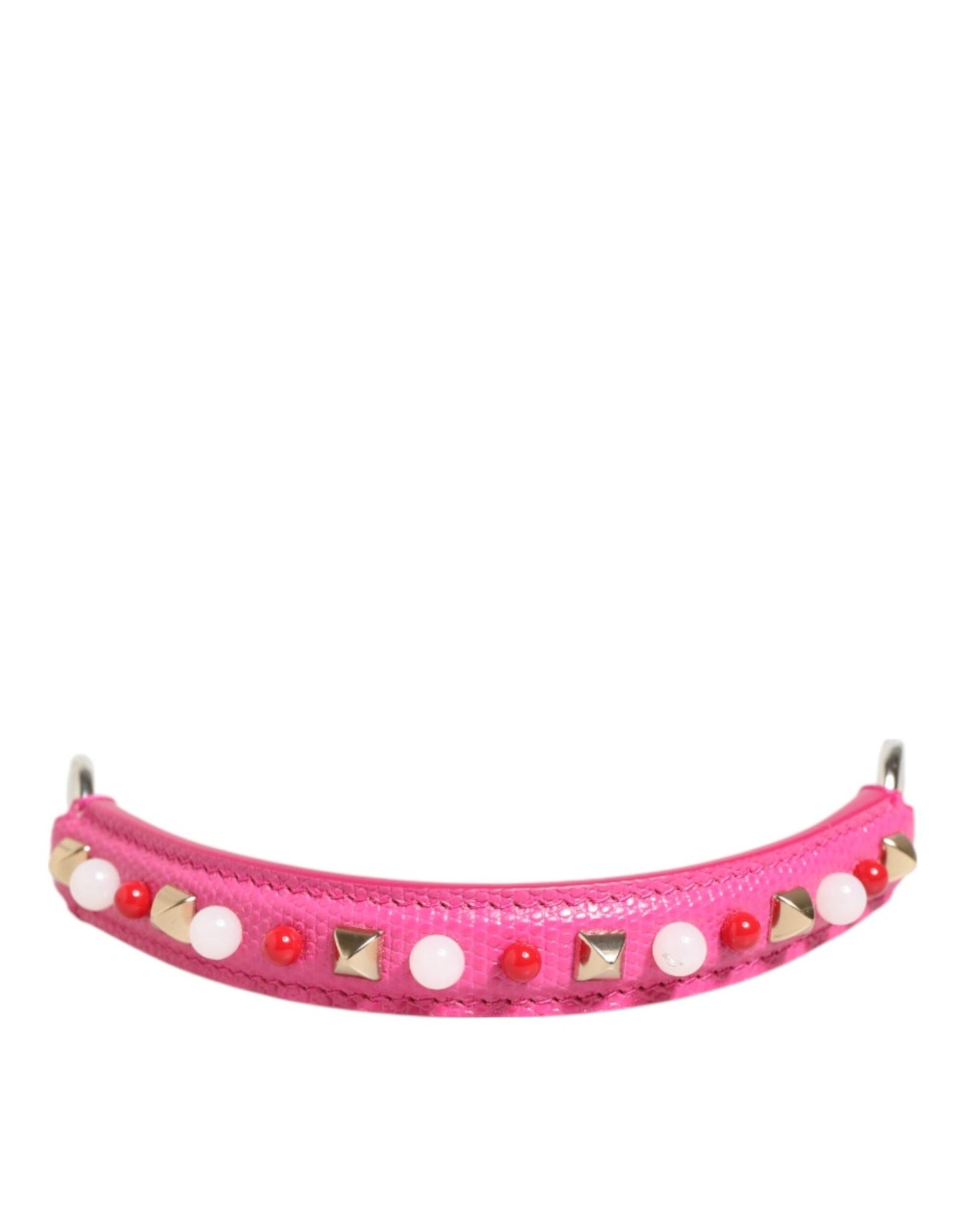 Dolce & Gabbana Pink Embellished Leather Bag Handle Women Shoulder Strap – par Dolce & Gabbana | Disponible sur Sandy Store ByNet