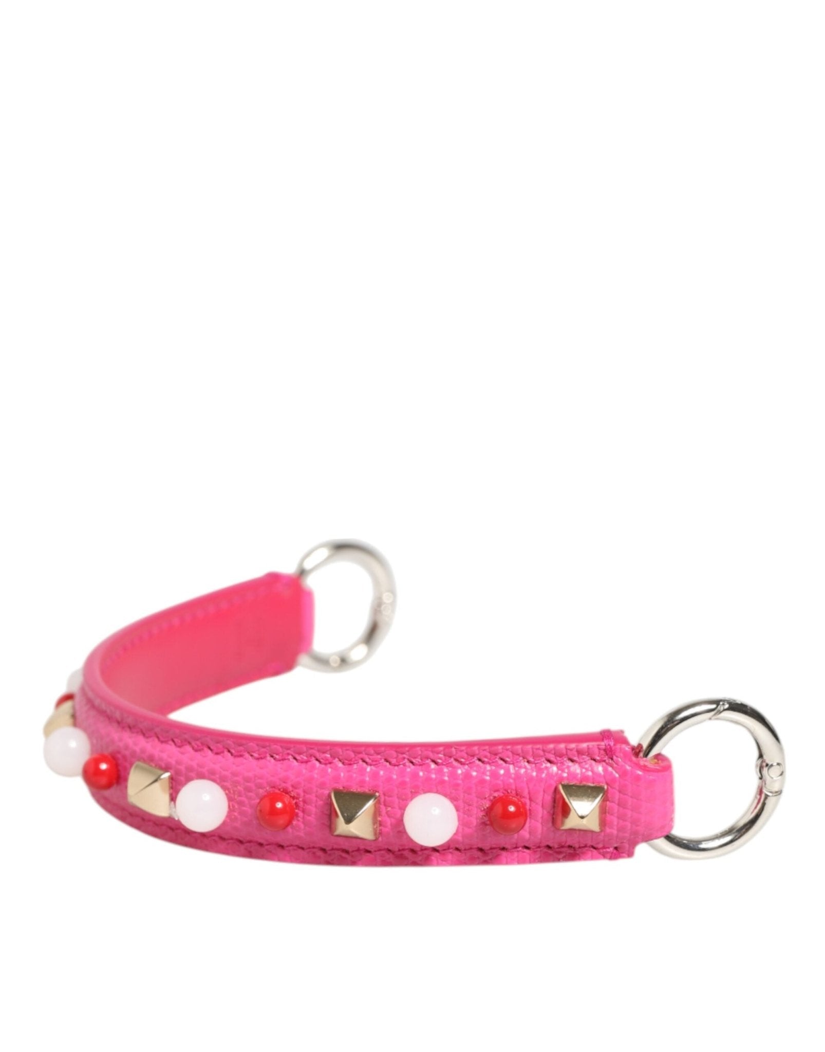 Dolce & Gabbana Pink Embellished Leather Bag Handle Women Shoulder Strap – par Dolce & Gabbana | Disponible sur Sandy Store ByNet