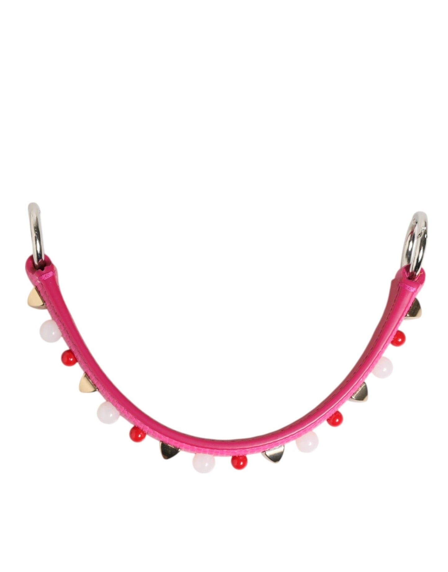 Dolce & Gabbana Pink Embellished Leather Bag Handle Women Shoulder Strap – par Dolce & Gabbana | Disponible sur Sandy Store ByNet