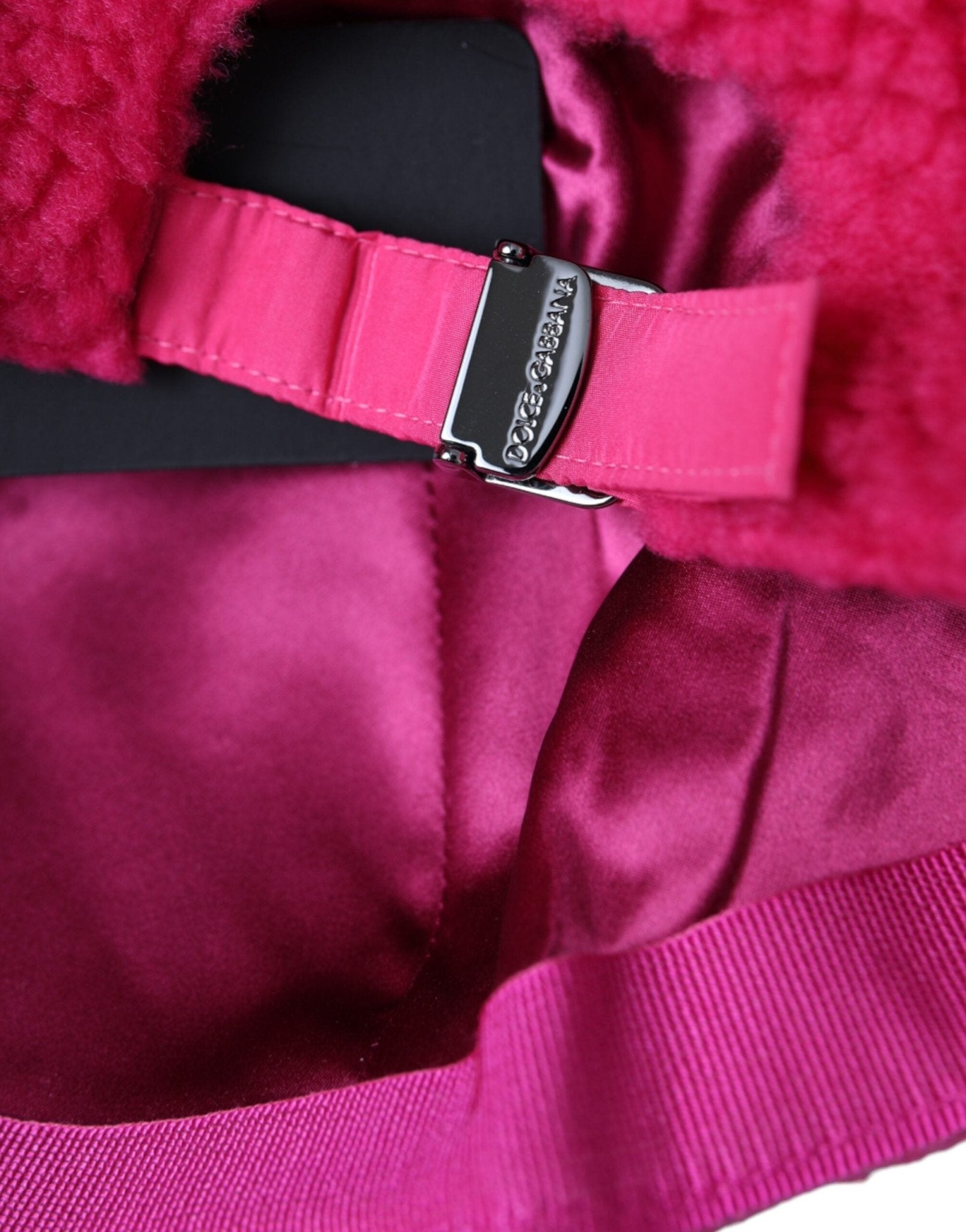 Dolce & Gabbana Pink Fleece Plush Baseball Hat Men - Sandy Store ByNet