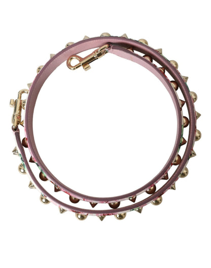 Dolce & Gabbana Pink Floral Handbag Accessory Shoulder Strap - Sandy Store ByNet
