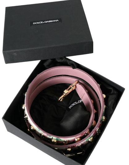 Dolce & Gabbana Pink Floral Handbag Accessory Shoulder Strap - Sandy Store ByNet