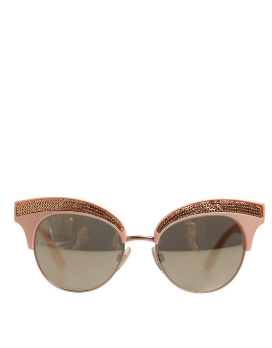 Dolce & Gabbana Pink Gold Mirrored Cat Eye DG6109 Sequined Sunglasses – par Dolce & Gabbana | Disponible sur Sandy Store ByNet