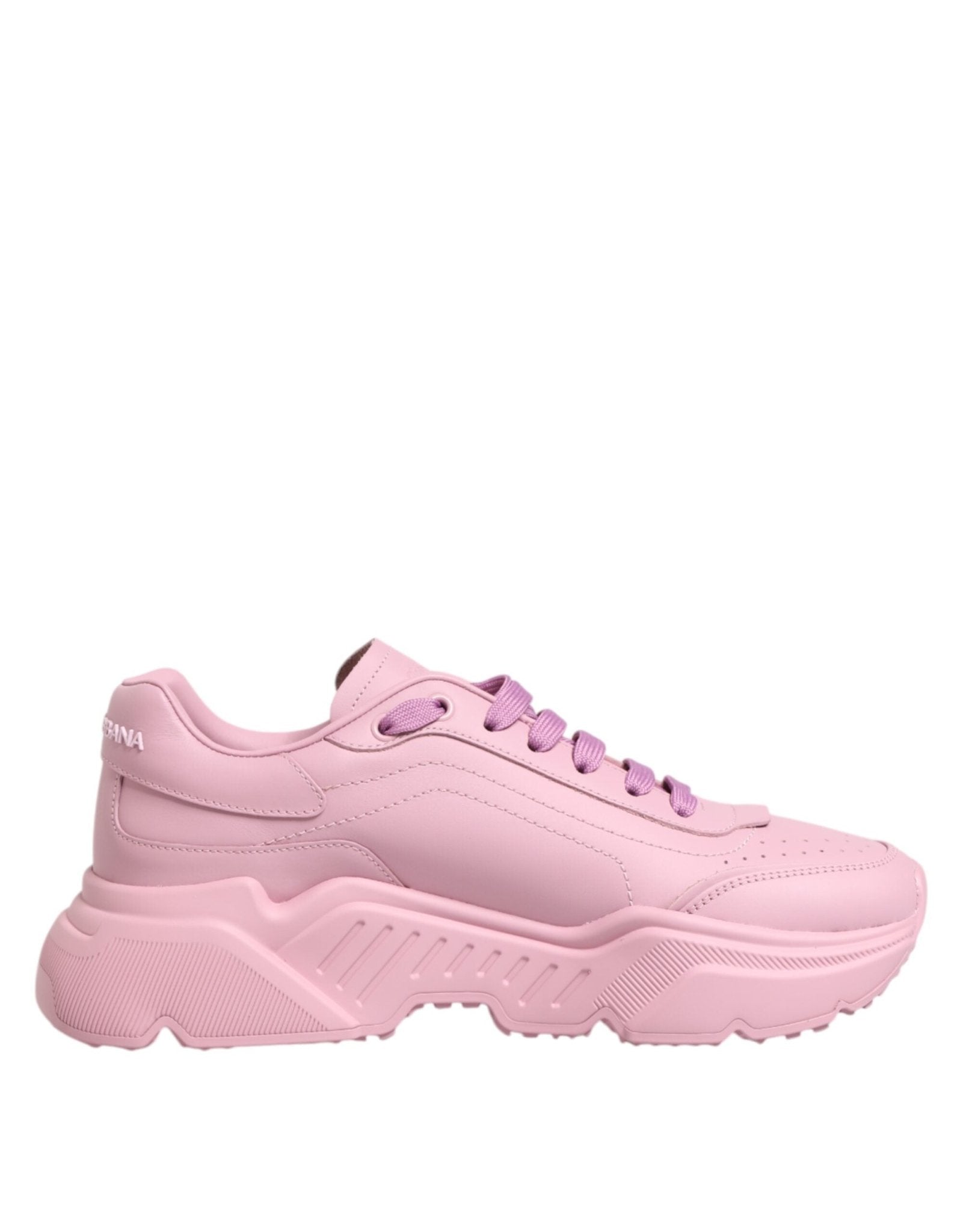 Dolce & Gabbana Pink Leather Daymaster Low Top Sneakers Shoes – EU41/US8 par Dolce & Gabbana | Disponible sur Sandy Store ByNet