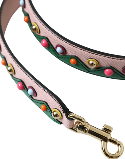 Dolce & Gabbana Pink Leather Handbag Accessory Shoulder Strap - Sandy Store ByNet