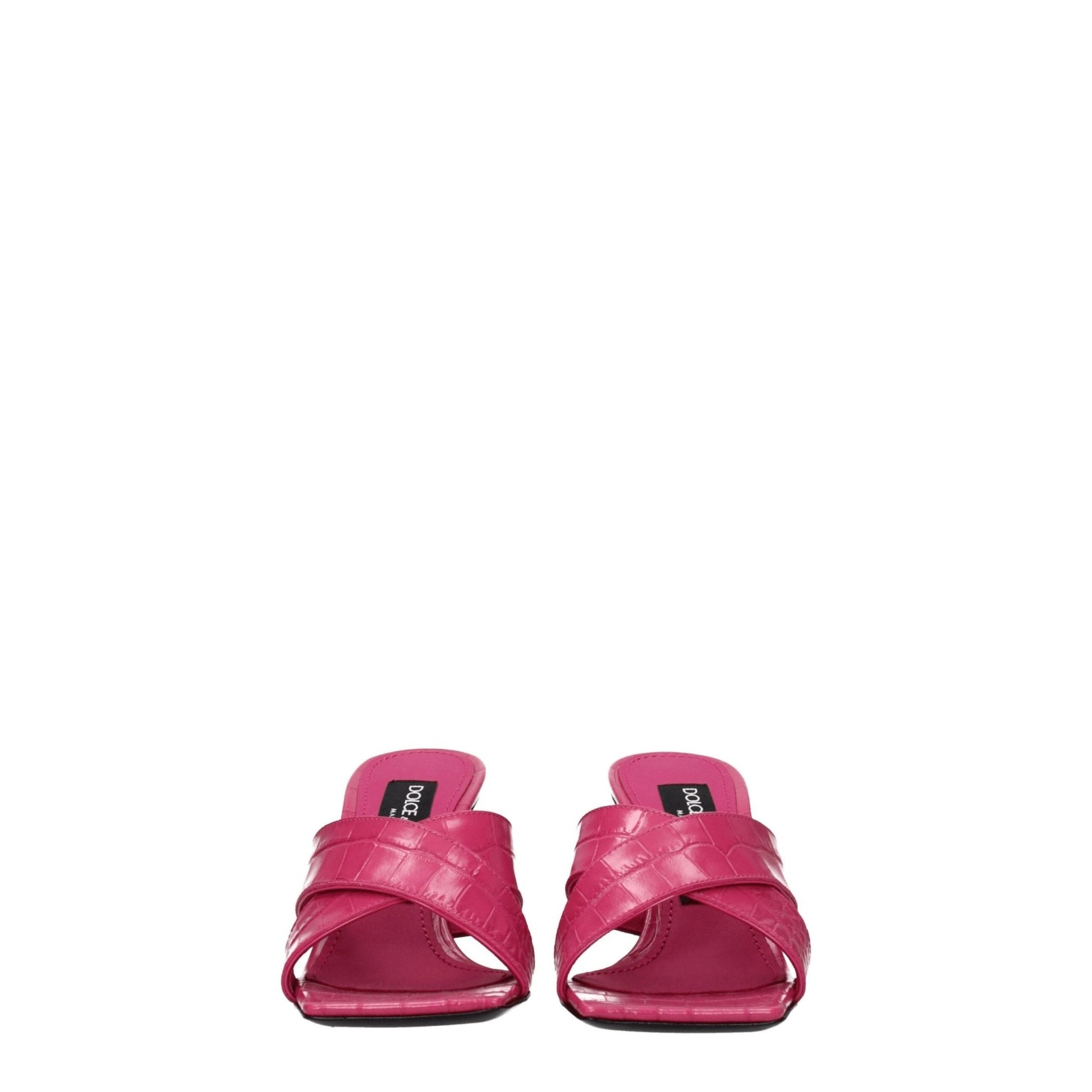 Dolce & Gabbana Pink Leather Platforms – EU37/US7 par Dolce & Gabbana | Disponible sur Sandy Store ByNet