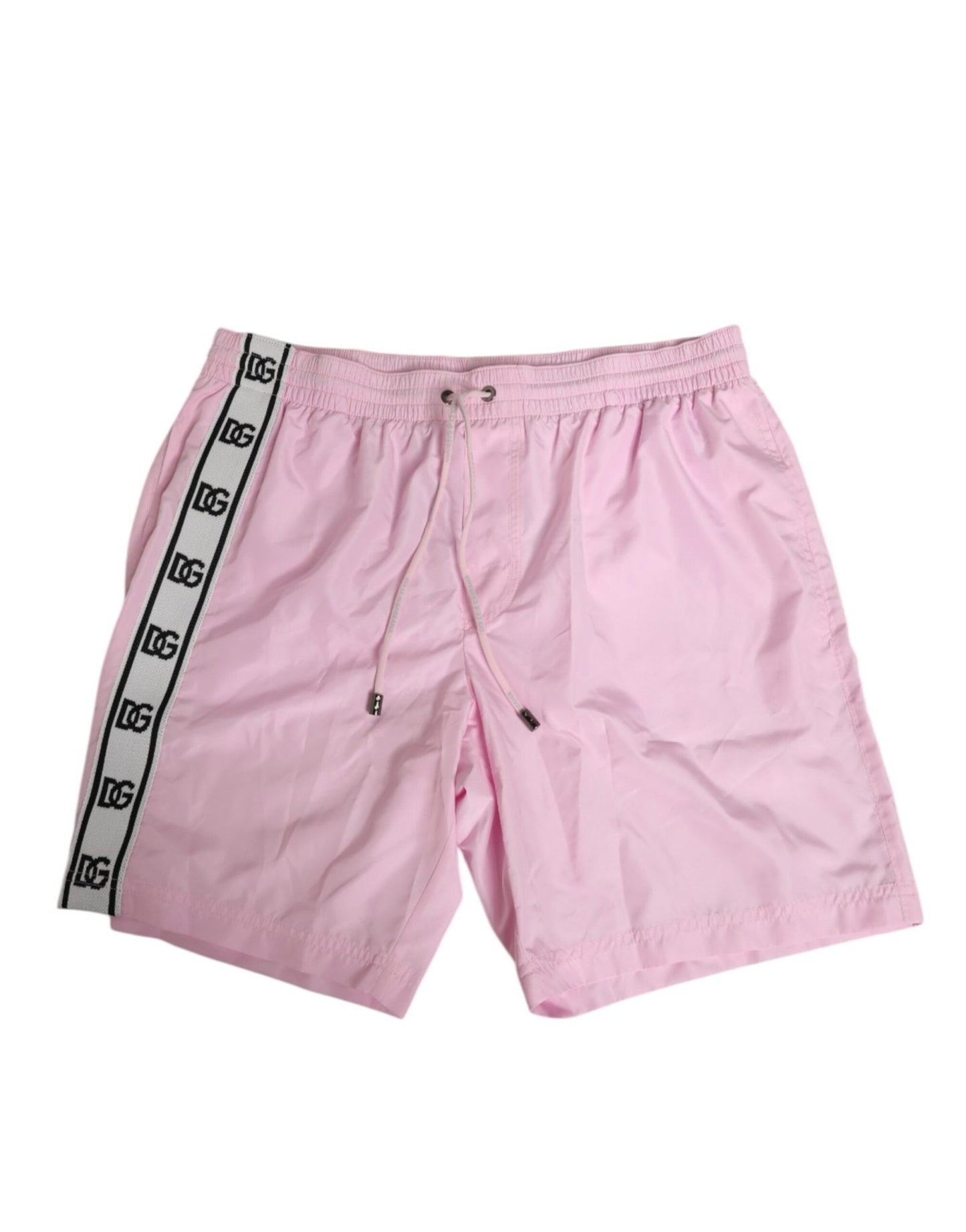 Dolce & Gabbana Pink Nylon Logo Side Stripe Beachwear Men Swimwear – IT4 | S par Dolce & Gabbana | Disponible sur Sandy Store ByNet
