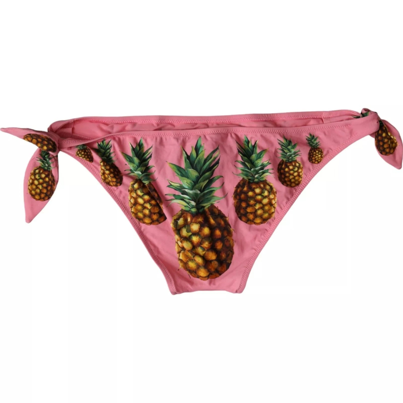 Dolce & Gabbana Pink Pineapple Swimsuit Bikini Bottom Swimwear - Sandy Store ByNet