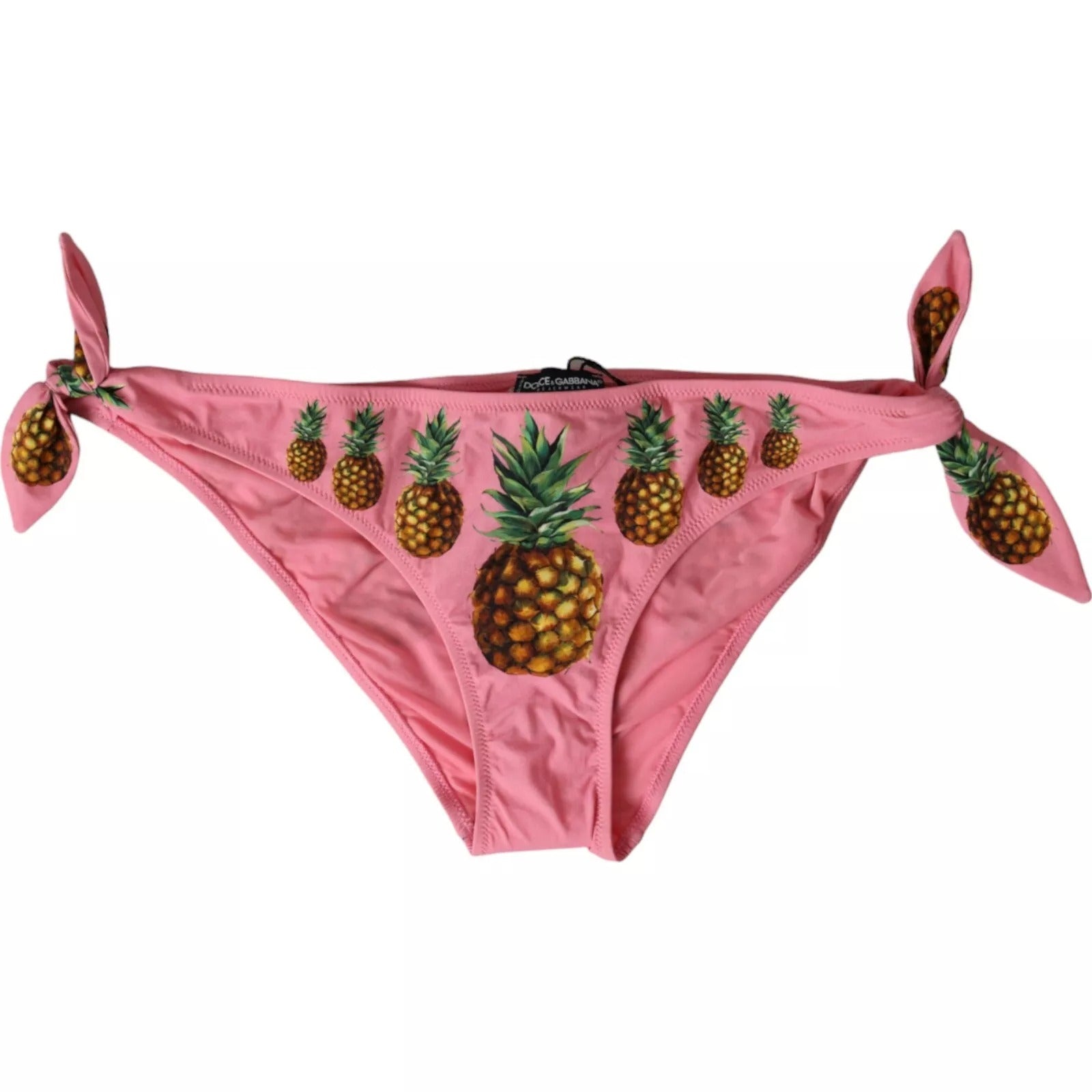 Dolce & Gabbana Pink Pineapple Swimsuit Bikini Bottom Swimwear - Sandy Store ByNet