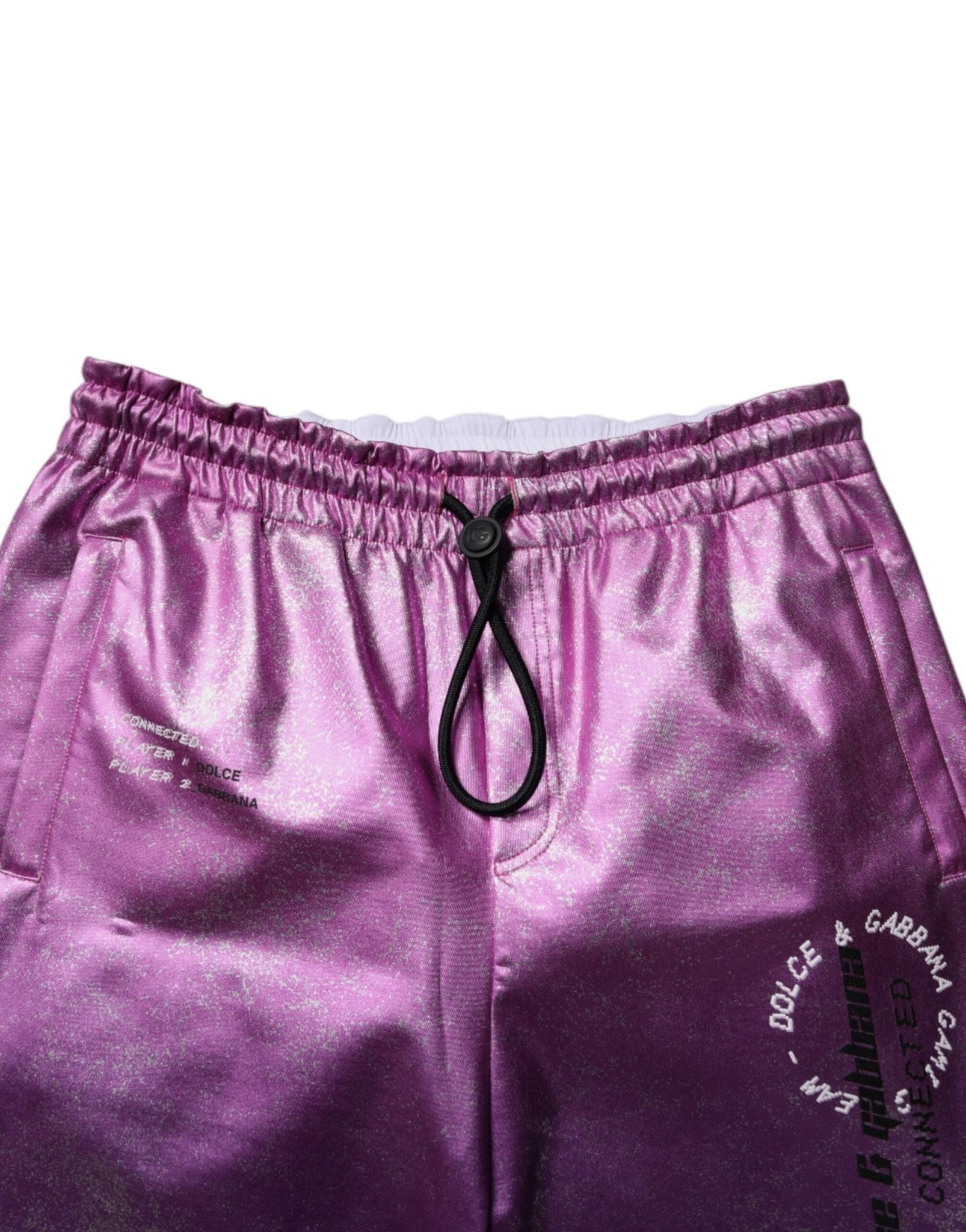 Dolce & Gabbana Pink Purple Two Tone Jogger Sweatpants Pants - Sandy Store ByNet