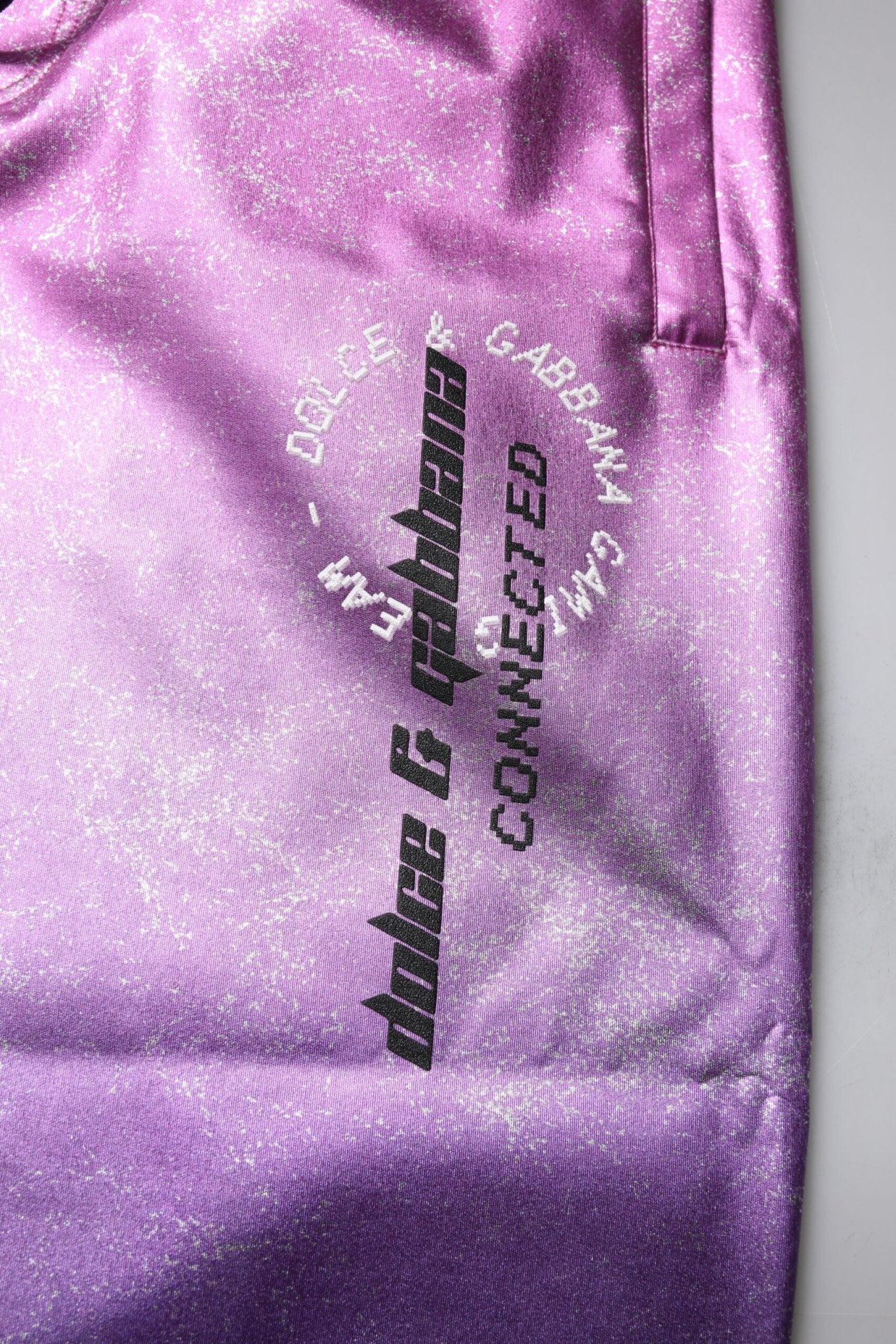 Dolce & Gabbana Pink Purple Two Tone Jogger Sweatpants Pants - Sandy Store ByNet