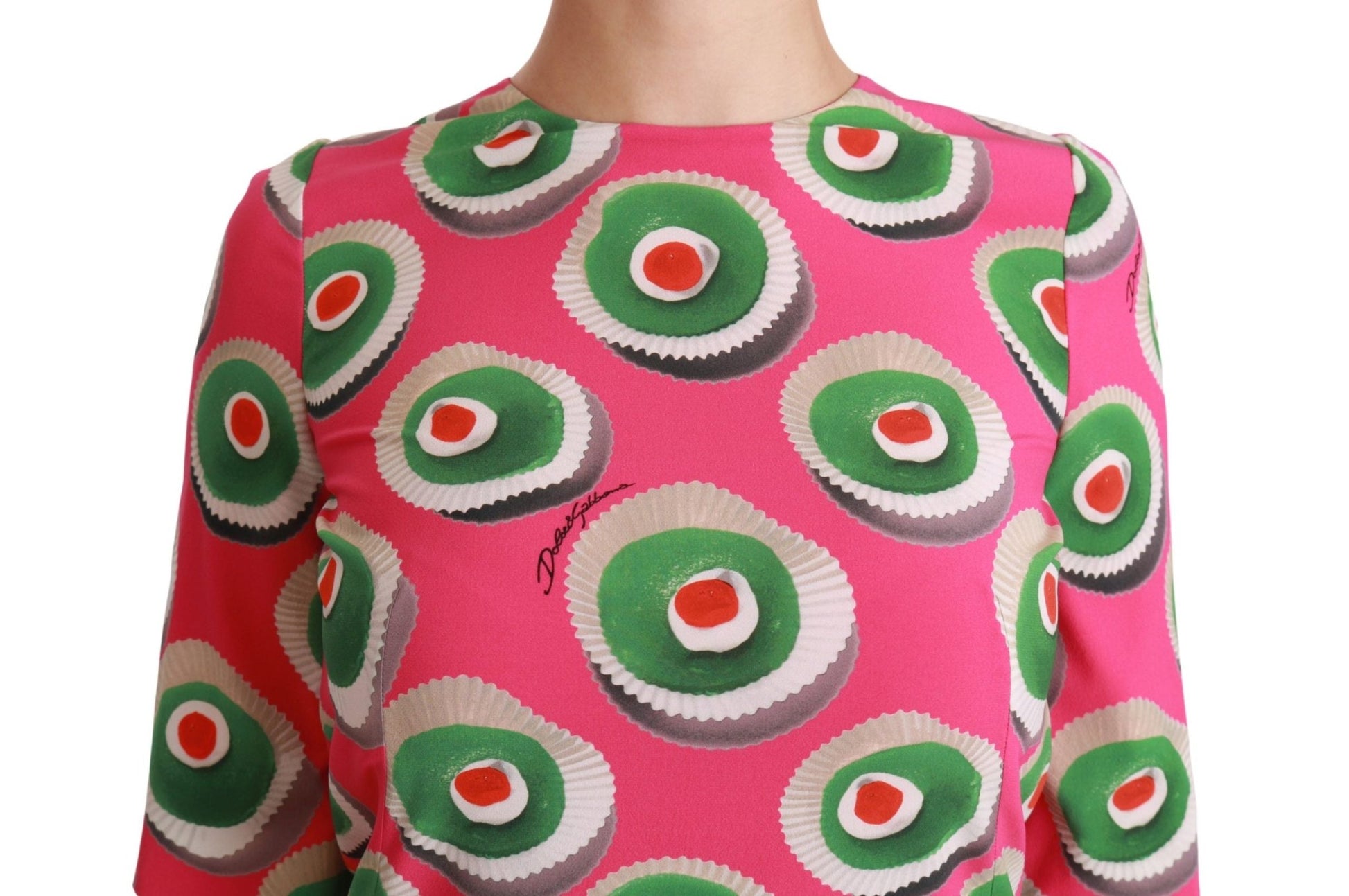 Dolce & Gabbana Pink Sicily Cupcake Shift Mini Dress - Sandy Store ByNet