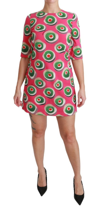 Dolce & Gabbana Pink Sicily Cupcake Shift Mini Dress - Sandy Store ByNet