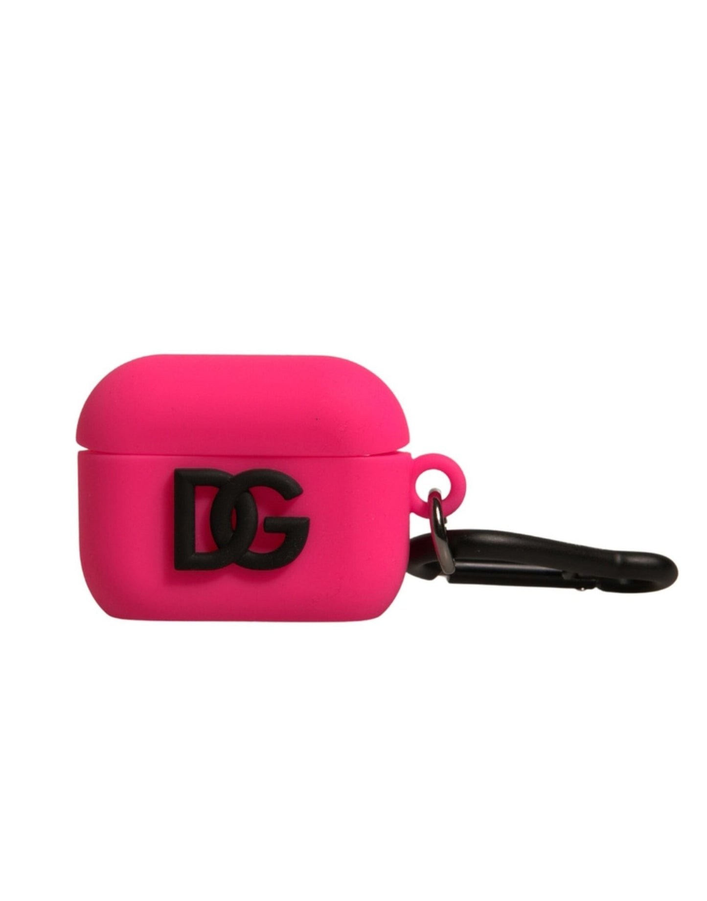 Dolce & Gabbana Pink Silicone Rubber Logo Embossed Airpods Case – par Dolce & Gabbana | Disponible sur Sandy Store ByNet