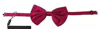 Dolce & Gabbana Pink Silk Adjustable Neck Bow Tie Men – par Dolce & Gabbana | Disponible sur Sandy Store ByNet