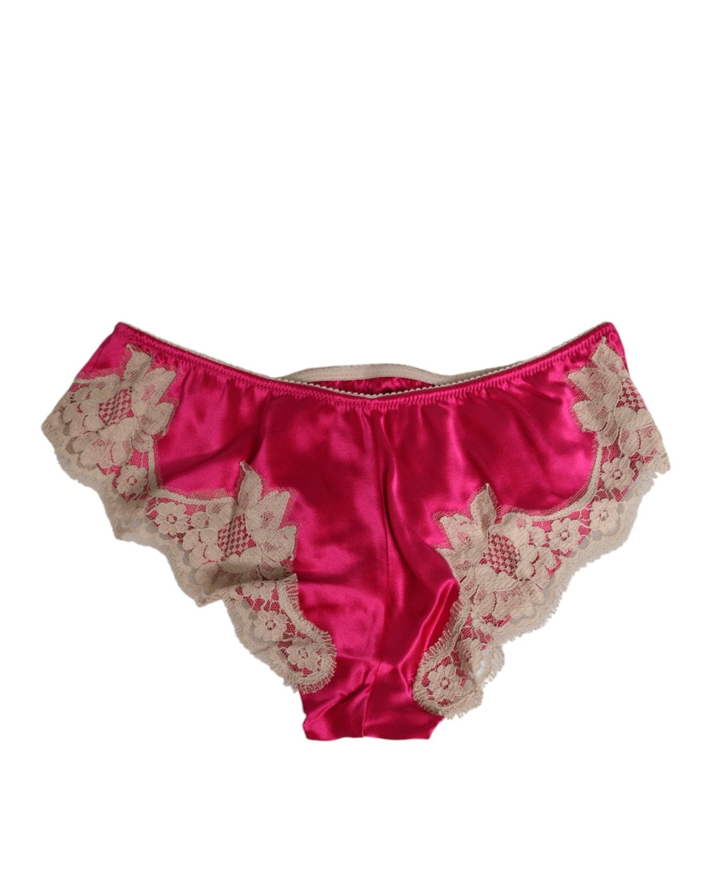 Dolce & Gabbana Pink Silk Satin Lace Trim New Slip Underwear – IT3 | M par Dolce & Gabbana | Disponible sur Sandy Store ByNet