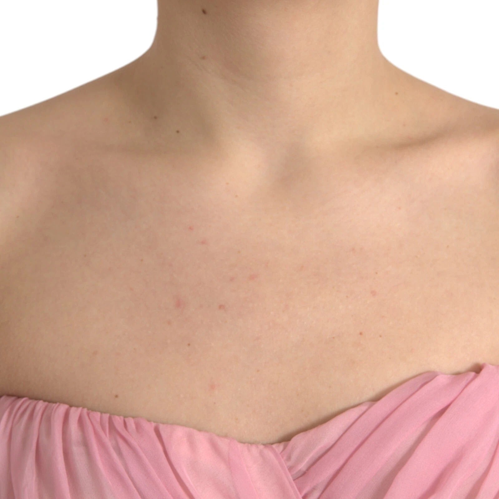 Dolce & Gabbana Pink Silk Strapless Maxi A - line Gown Dress – IT40|S par Dolce & Gabbana | Disponible sur Sandy Store ByNet