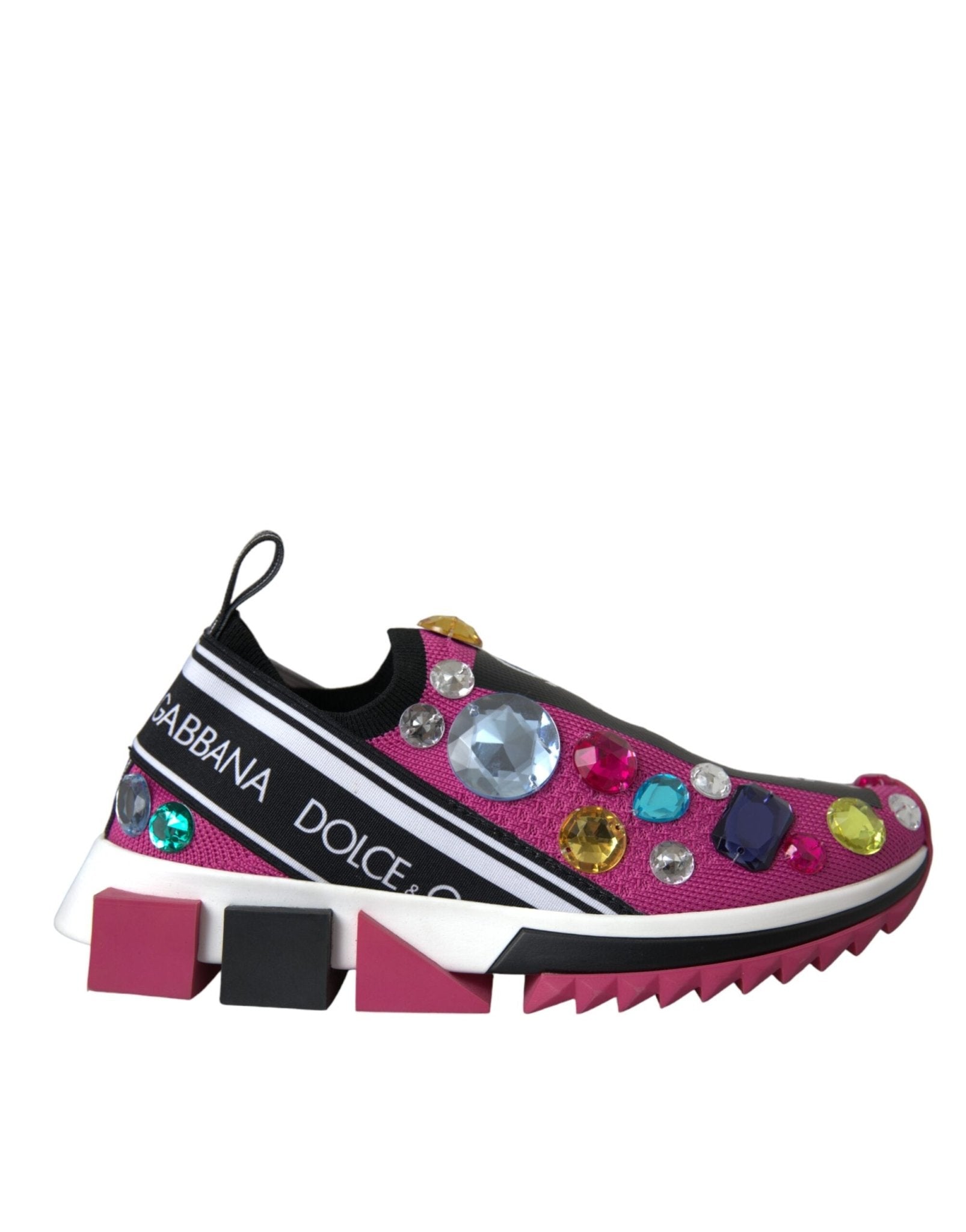 Dolce & Gabbana Pink Sorrento Crystals Sneakers Shoes – EU36.5/US6 par Dolce & Gabbana | Disponible sur Sandy Store ByNet