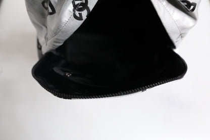 Dolce & Gabbana Polyester Gray Black DG Logo Plaque Backpack Bag - Sandy Store ByNet
