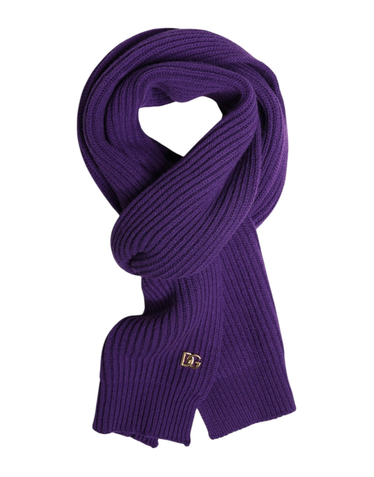 Dolce & Gabbana Purple DG Logo Neck Warmer Wrap Shawl Scarf – par Dolce & Gabbana | Disponible sur Sandy Store ByNet