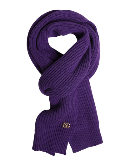 Dolce & Gabbana Purple DG Logo Neck Warmer Wrap Shawl Scarf – par Dolce & Gabbana | Disponible sur Sandy Store ByNet