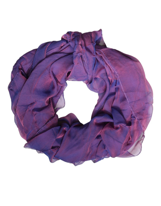 Dolce & Gabbana Purple Silk Rectangle Wrap Shawl Scarf – par Dolce & Gabbana | Disponible sur Sandy Store ByNet