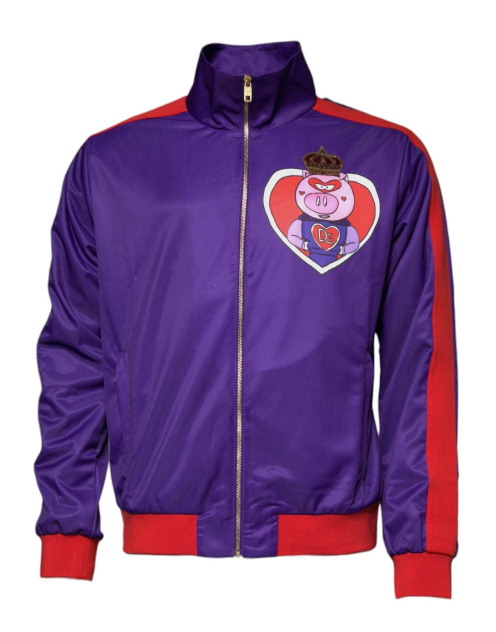 Dolce & Gabbana Purple Year Of The Pig Full Zip Bomber Sweater – IT54 | XL par Dolce & Gabbana | Disponible sur Sandy Store ByNet