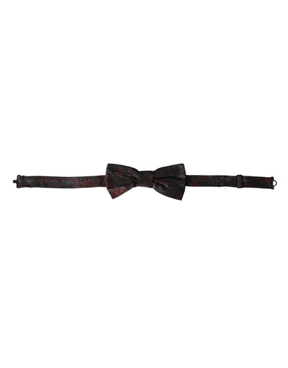 Dolce & Gabbana Red Black Floral Adjustable Neck Men Bow Tie – par Dolce & Gabbana | Disponible sur Sandy Store ByNet