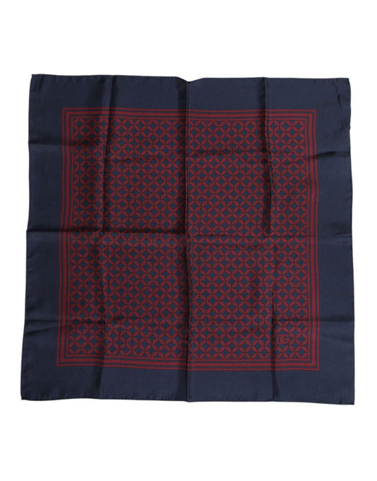 Dolce & Gabbana Red Blue Printed Silk Square Men Foulard Scarf – par Dolce & Gabbana | Disponible sur Sandy Store ByNet